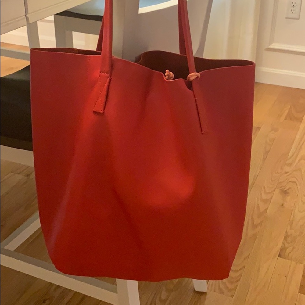 J Crew genuine leather tote! Brand new!!